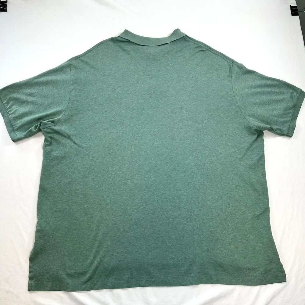 Polo Ralph Lauren Polo Shirt Short Sleeve Cotton Mens 4XB Green Pony Logo SEE